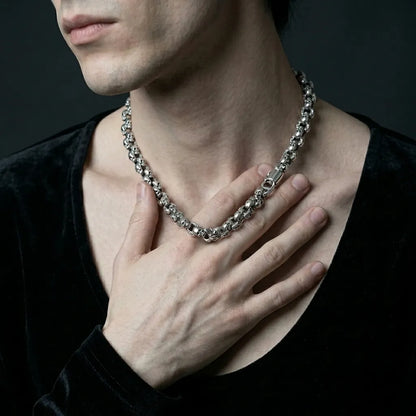 Memento Mori Skull Chain Necklace