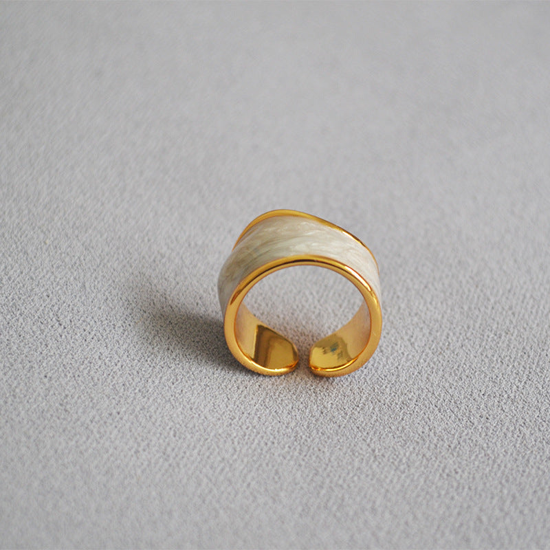 Delicate Artisan Pearl Ring