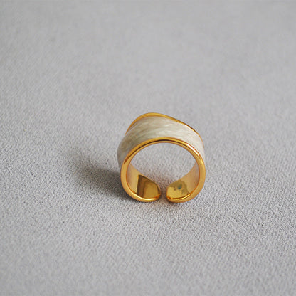 Delicate Artisan Pearl Ring