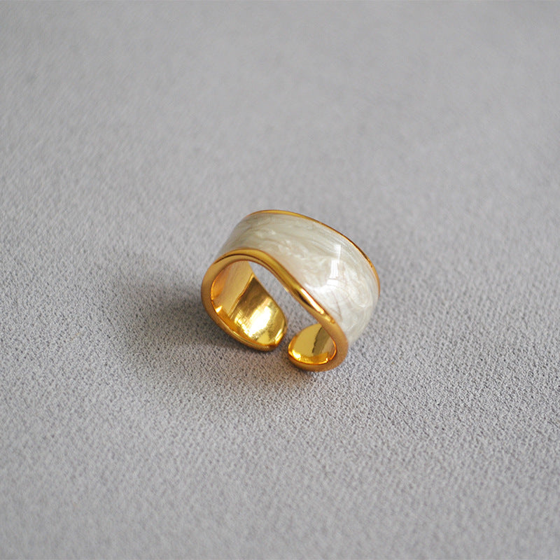 Delicate Artisan Pearl Ring