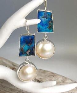 Delicate Artisan Pearl Earring