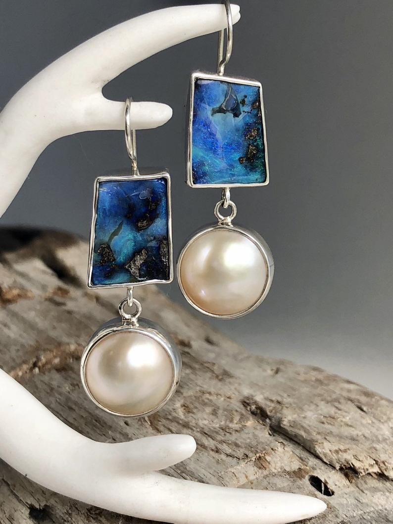 Delicate Artisan Pearl Earring