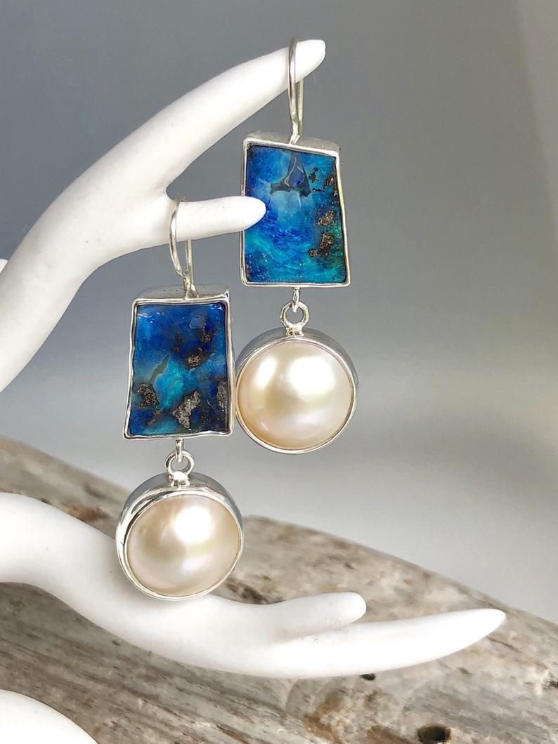 Delicate Artisan Pearl Earring