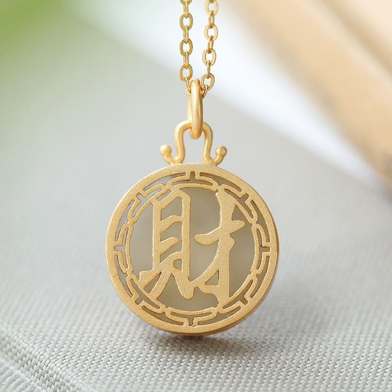 Delicate Artisan Gold Pendant