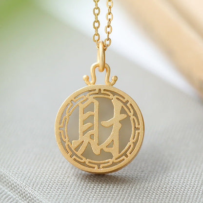 Delicate Artisan Gold Pendant