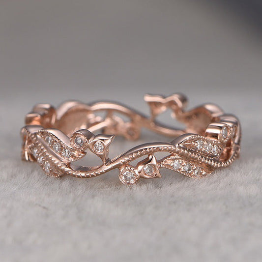 Delicate Artisan Gold Ring