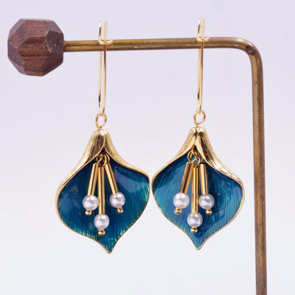 Delicate Artisan Pearl Earring