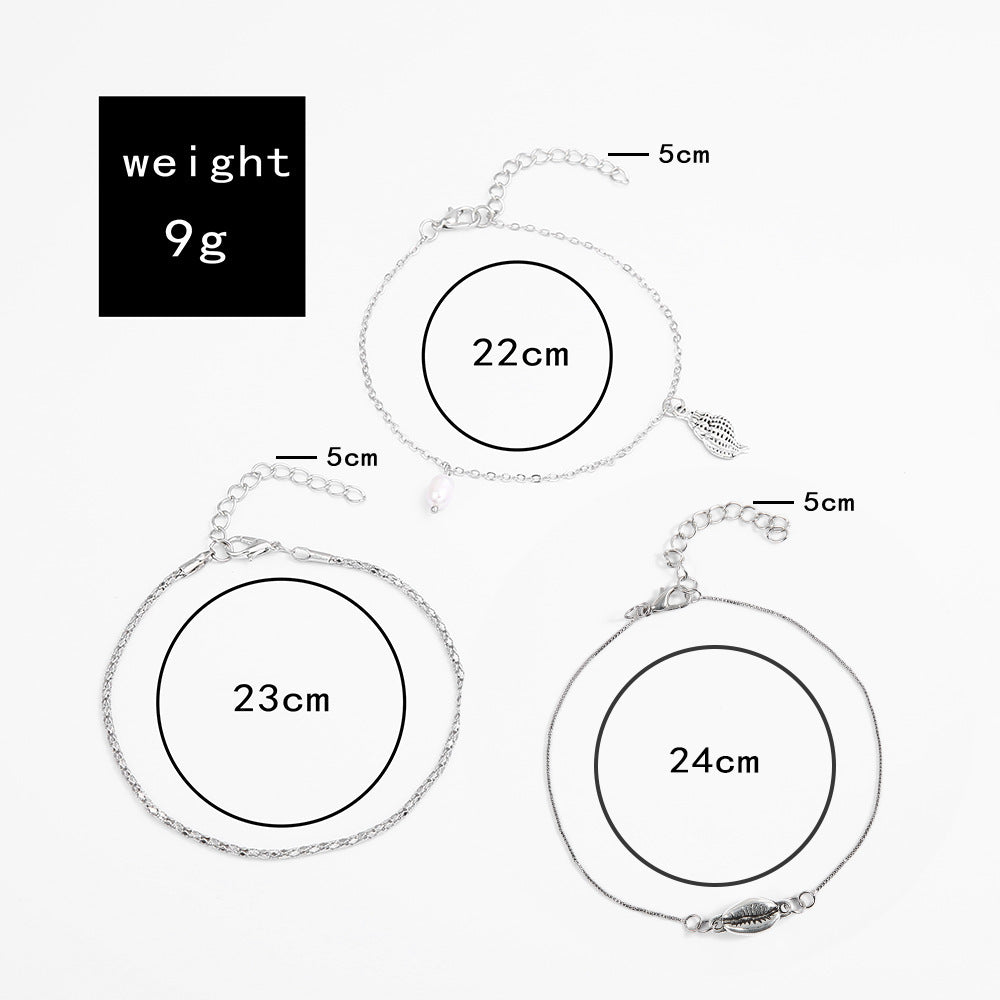 Classic Pearl Anklet with Timeless Appeal