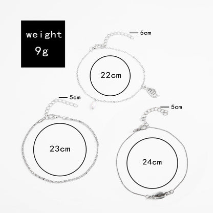 Classic Pearl Anklet with Timeless Appeal