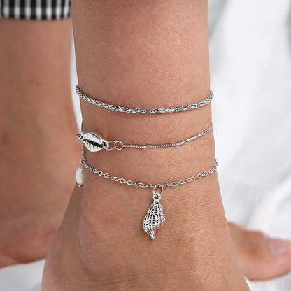 Classic Pearl Anklet with Timeless Appeal