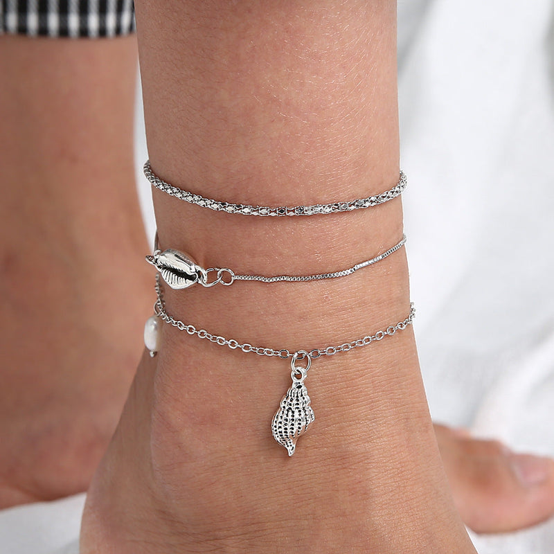 Classic Pearl Anklet with Timeless Appeal
