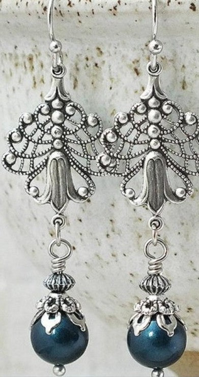 Delicate Artisan Pearl Earring