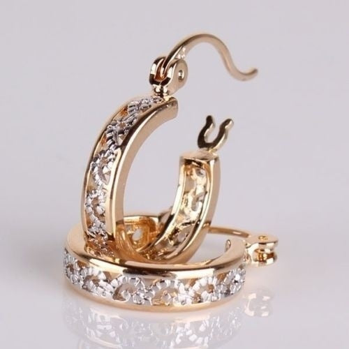 Delicate Artisan Gold Earring