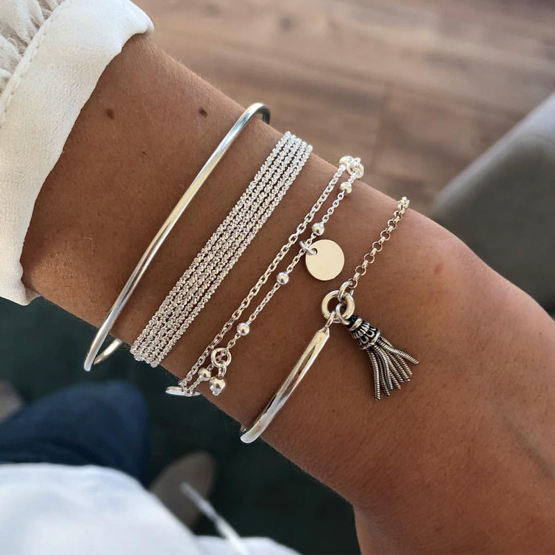 Delicate Artisan Silver Bracelet