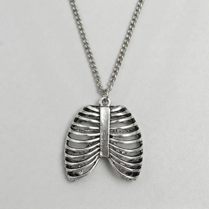 Skeletal Rib Cage Dark Necklace