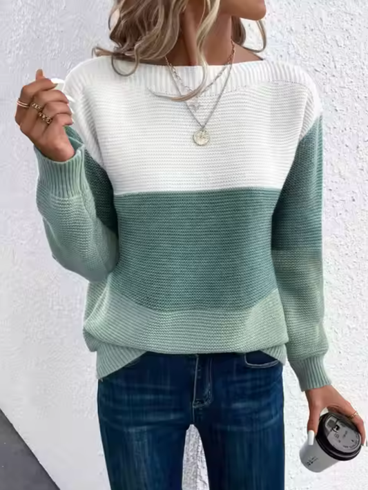 Karen® | Elegant three-color sweater