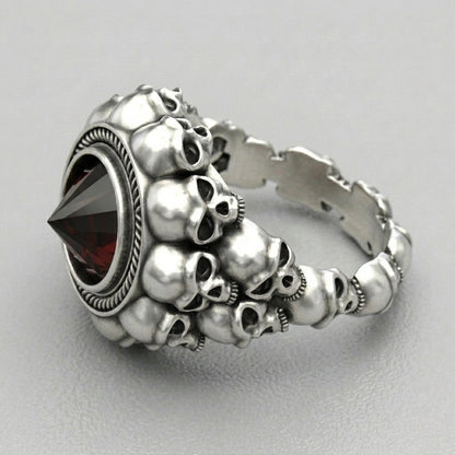 Crimson Throne Skull Ring