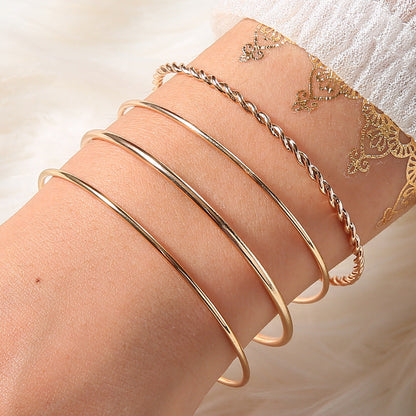 Delicate Artisan Gold Bracelet