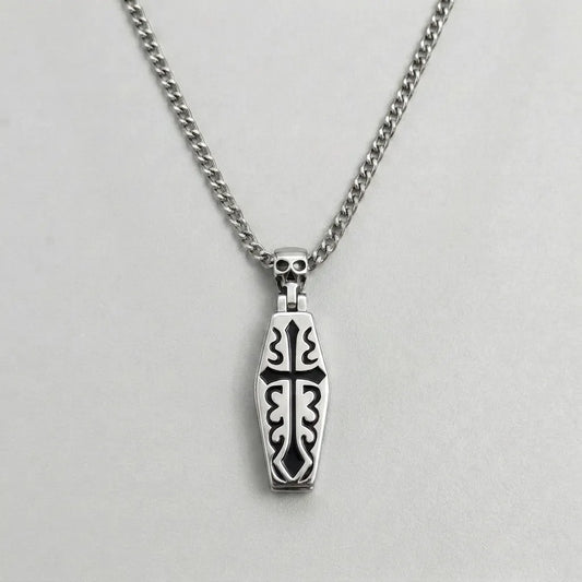 Cursed Casket Cross Dark Necklace