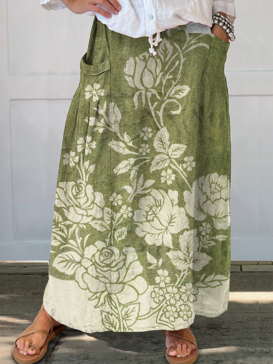 Women's Art Painting Hippie Print Skirt