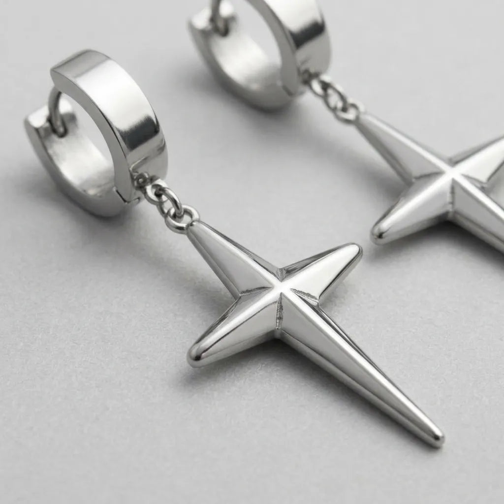 Razor Star Earrings
