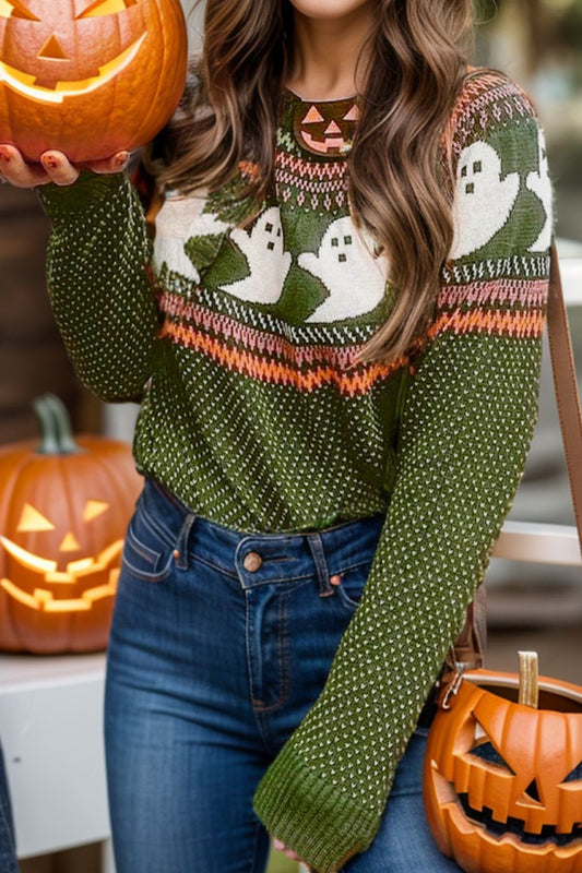 Louise® | Ghost crew neck long sleeve sweater