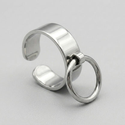 Modern Goth Minimalist Ring