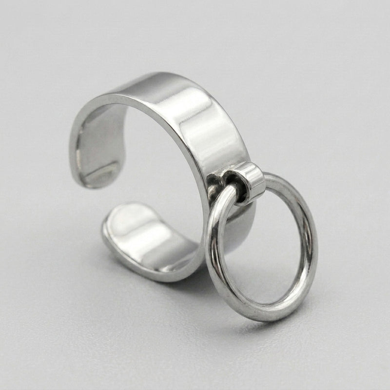 Modern Goth Minimalist Ring