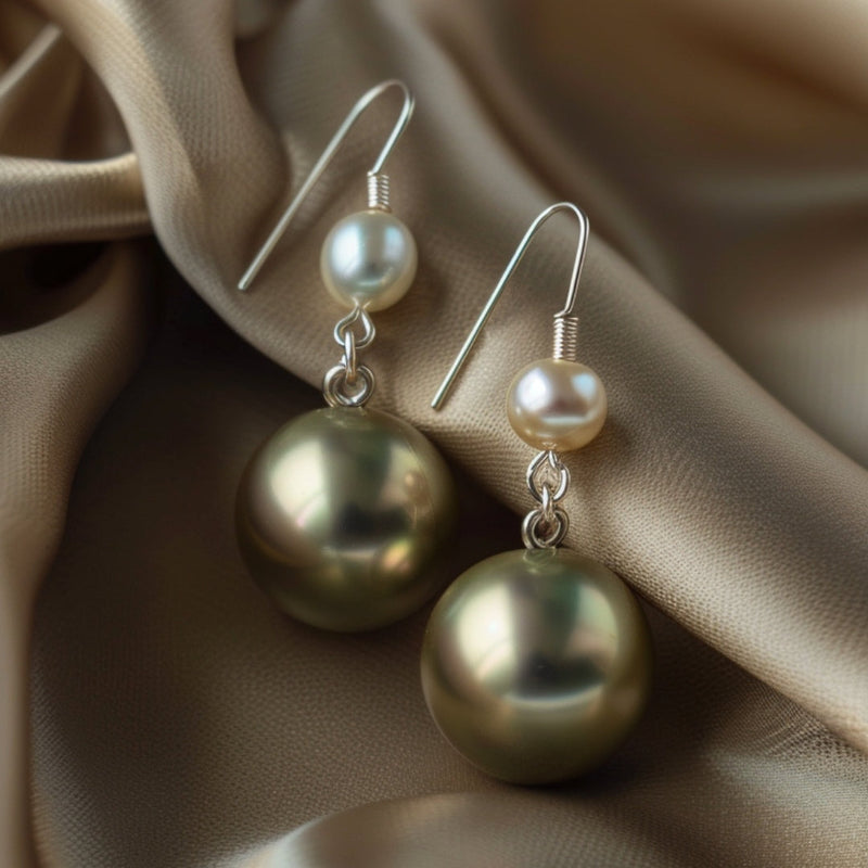 Delicate Artisan Pearl Earring