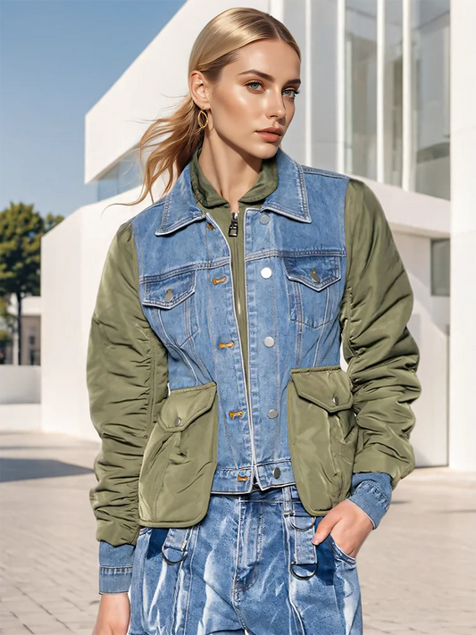 Milagros® | Fashionable patchwork denim jackets