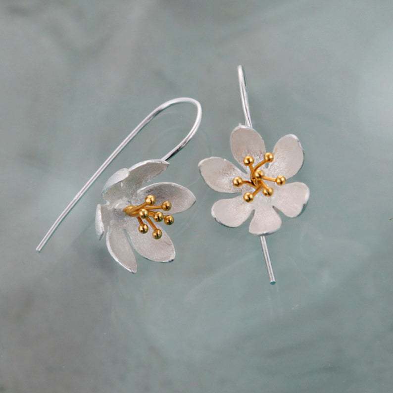 Vintage Handmade Silver Earring