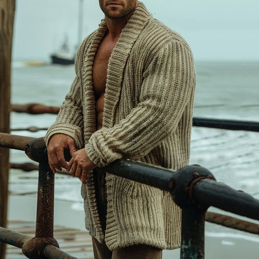 Men'S Vintage Jacquard Cozy Sweater Cardigan artswardrobe