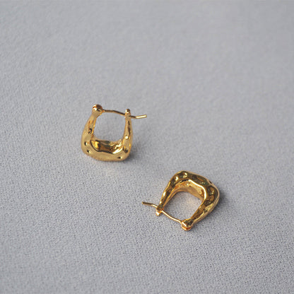 Vintage Handmade Gold Earring