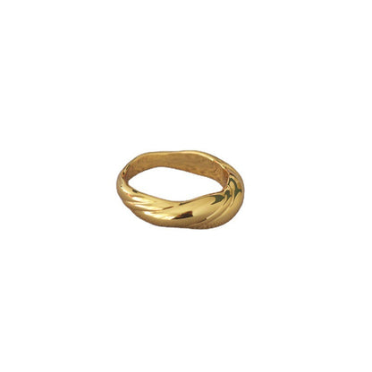 Delicate Artisan Gold Ring
