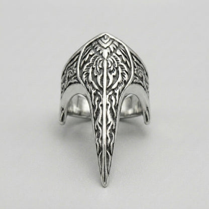 Raven Skull Beak Ring