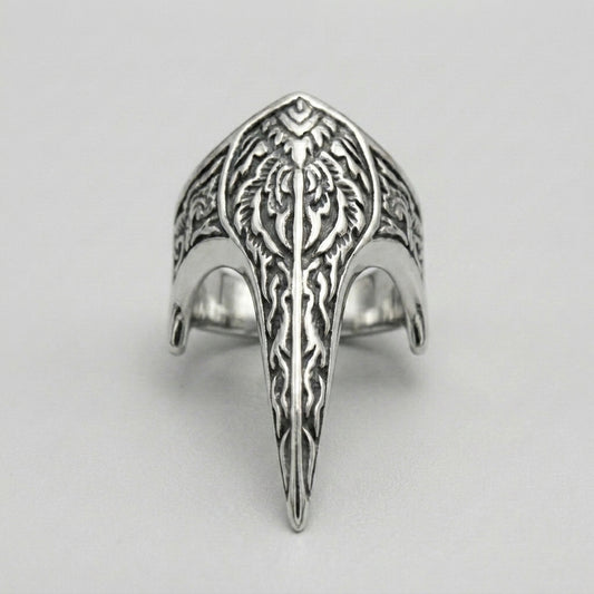 Raven Skull Beak Ring
