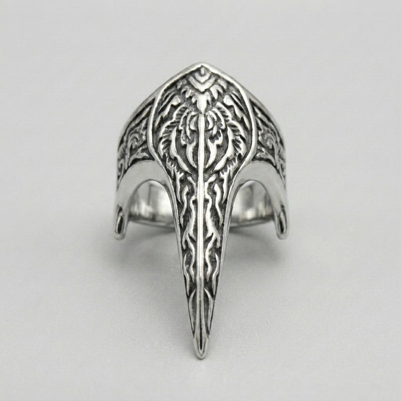 Raven Skull Beak Ring