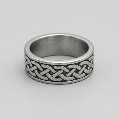 Celtic Interlace Eternity Band Ring