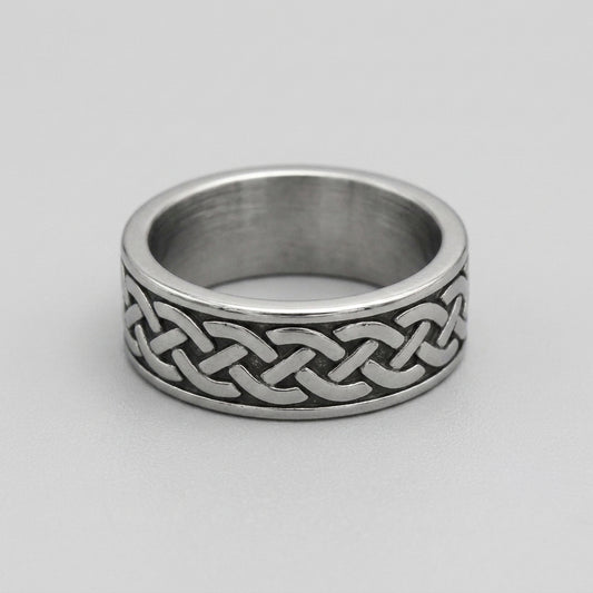 Celtic Interlace Eternity Band Ring