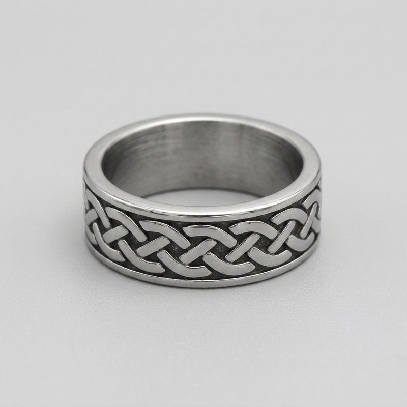 Celtic Interlace Eternity Band Ring