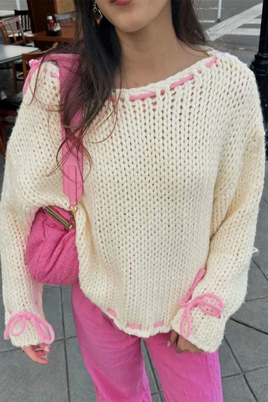 Gerd® | Casual sweater with drawstring and O-neck