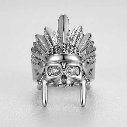 War Chief Skull Ring
