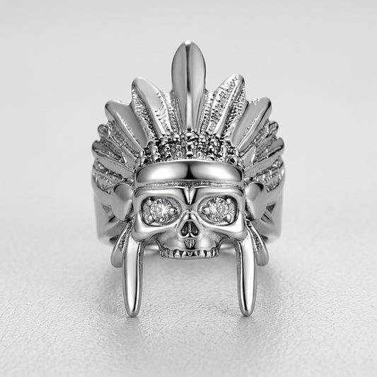 War Chief Skull Ring