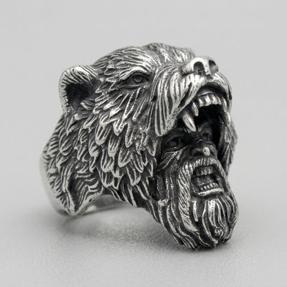 Nordic Bear King Ring