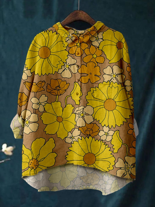 Daisy Print Fashion Shirt