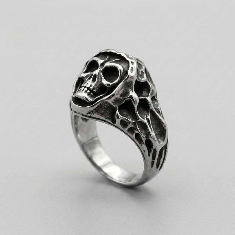 Textured Skull Ring