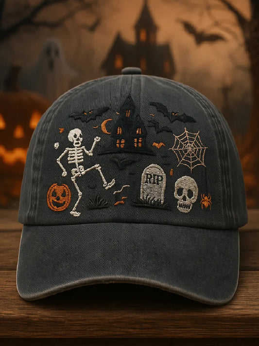 Halloween Printed Casual Unisex Hat artswardrobe