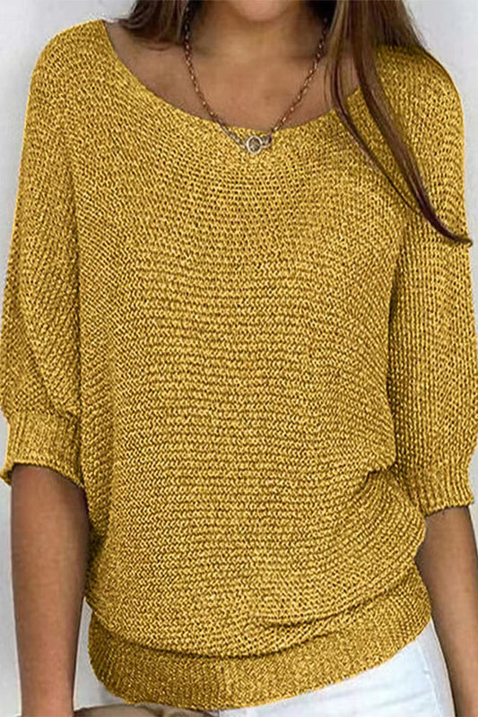 Nuria® | Women's knitted sweater oversize with batwing sleeves