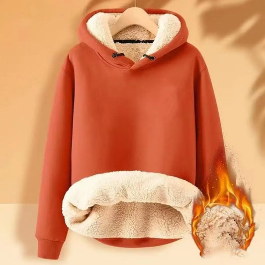 Flavia® | Fleece sweater with hood