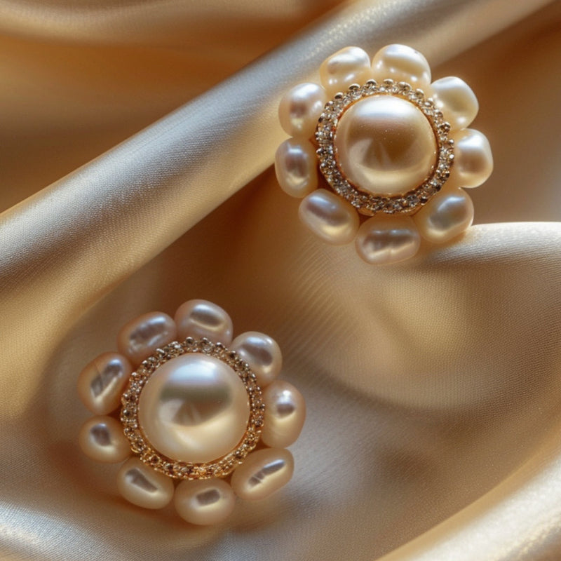 Delicate Artisan Pearl Earring